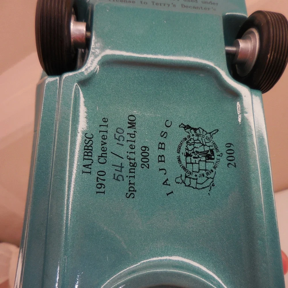 2009 IAJBBSC‎ 1970 Chevrolet Chevelle SS Decanter Misty Turquoise 54/150 Rare
